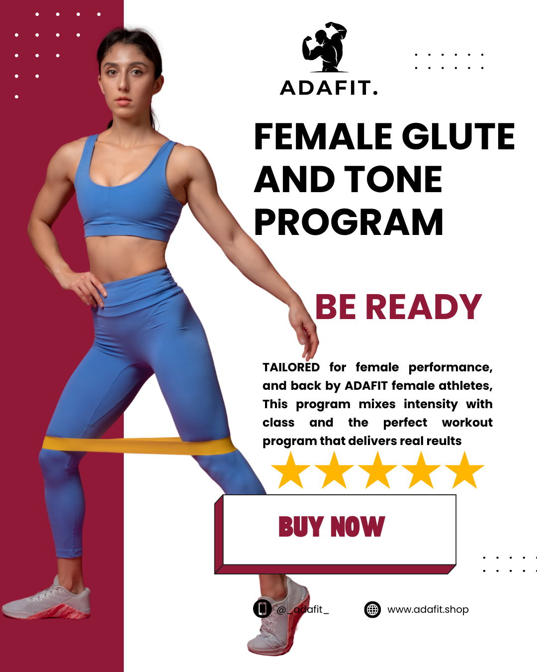 ADAFIT FEMALE TONE &amp; GLUTE PROGRAM